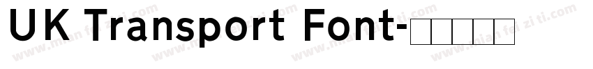 UK Transport Font字体转换